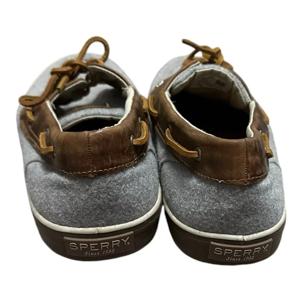 Sperry Men's Bahama II Boat Wool Sneaker, Grey, Size 12M